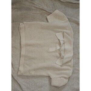 Happily Grey Cropped Sweater Womens Small Pullover